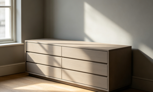 Compact Low Profile Living Room Storage Cabinet
