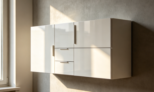 Wall Mounted Floating Storage Cabinet System
